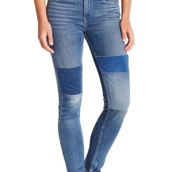 Levi's Denim - LEVIS 721 High Rise Skinny Patch Jeans